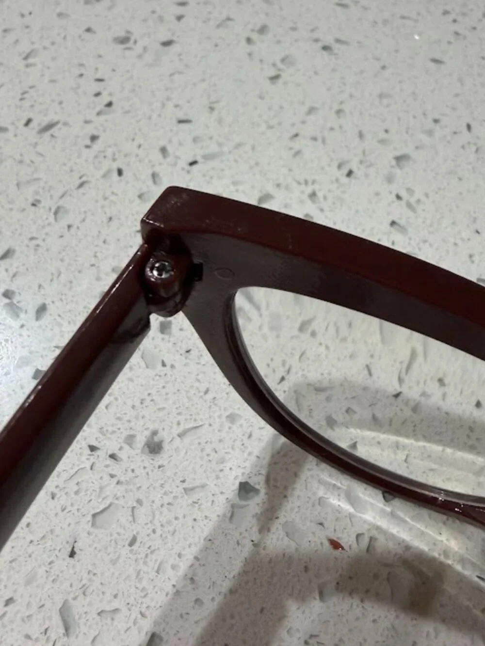 Brown & Green Cat Eye Glasses with Gold Stud Accents +1.5